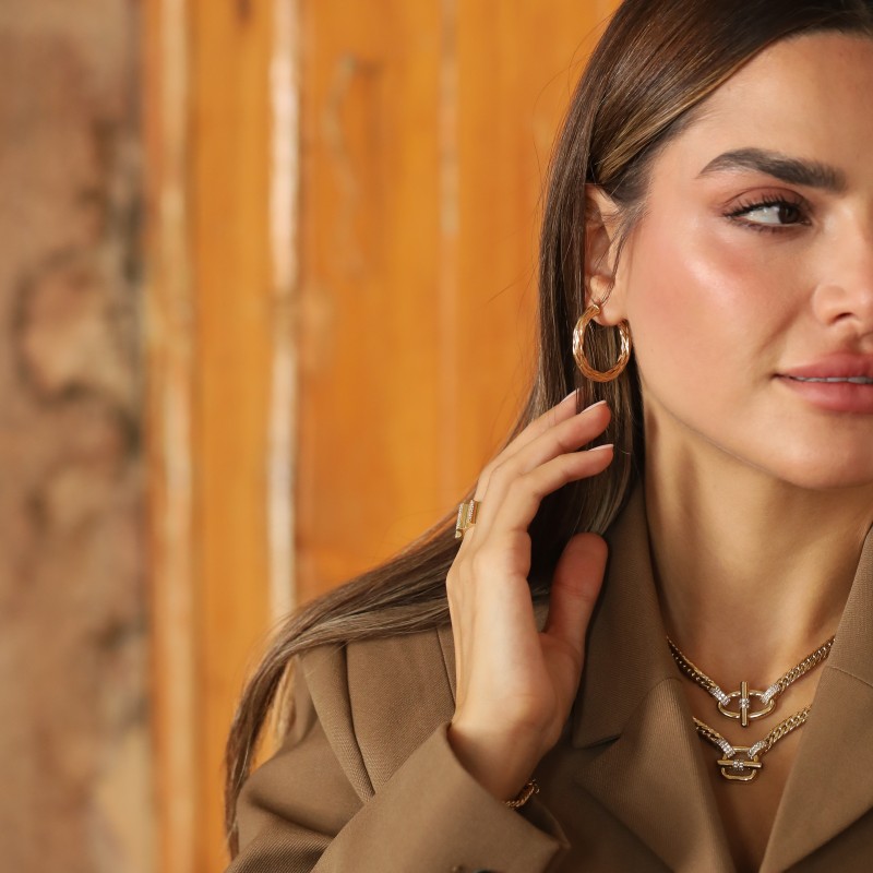 Hasır Halka Küpe