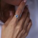 Quatro Safir Yüzük