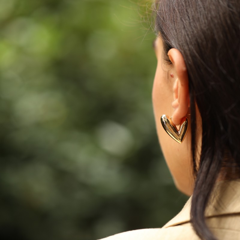 Mini Amore Altın Küpe