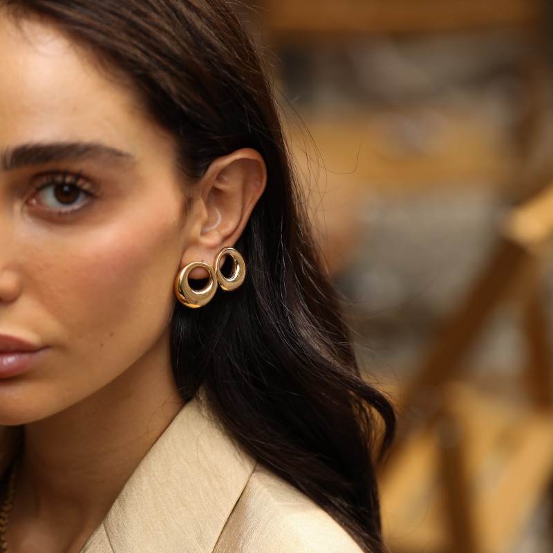 Loopera Altın Küpe