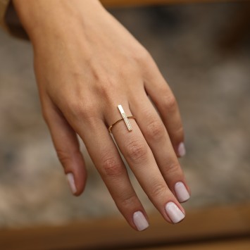 Linear Altın Yüzük