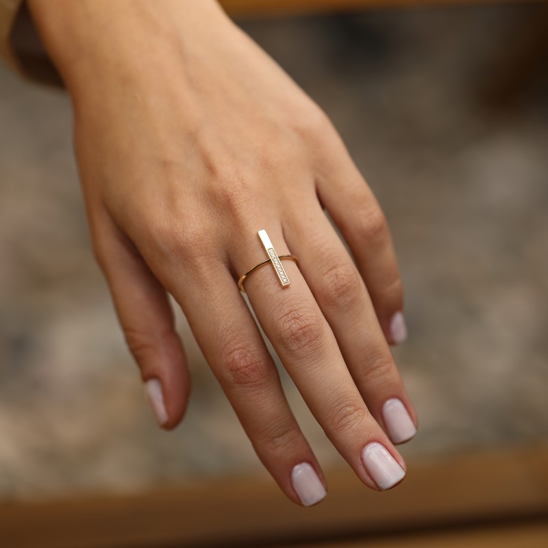 Linear Altın Yüzük