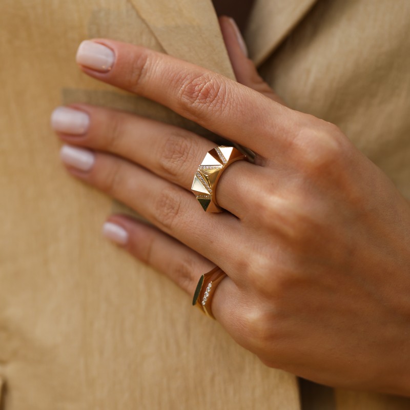 Prisme Altın Yüzük