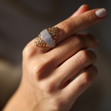 Honey Luxe Altın Yüzük