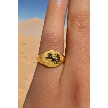  Zefiro İmpera Koleksiyonu Currus Altın Yüzük