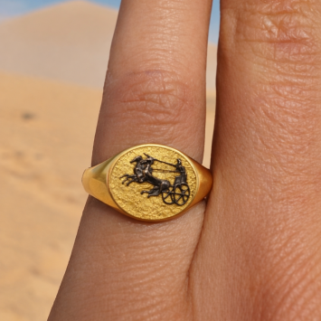  Zefiro İmpera Koleksiyonu Currus Altın Yüzük