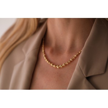 Tek Renk Altın Dorika Kolye 