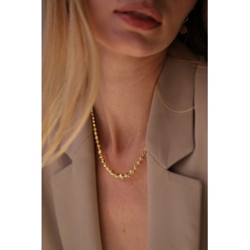 Tek Renk Altın Dorika Kolye 