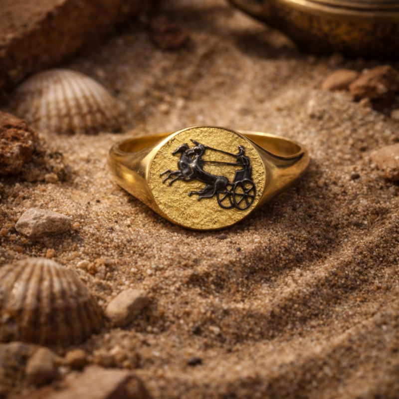 Zefiro İmpera Koleksiyonu Currus Altın Yüzük