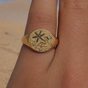 Zefiro İmpera Koleksiyonu Astra Altın Yüzük