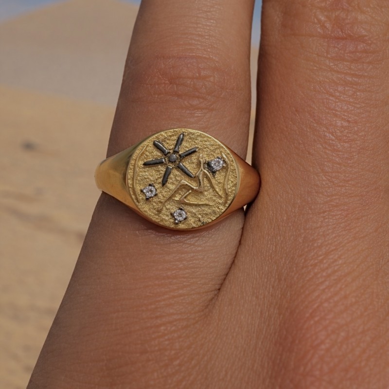 Zefiro İmpera Koleksiyonu Astra Altın Yüzük