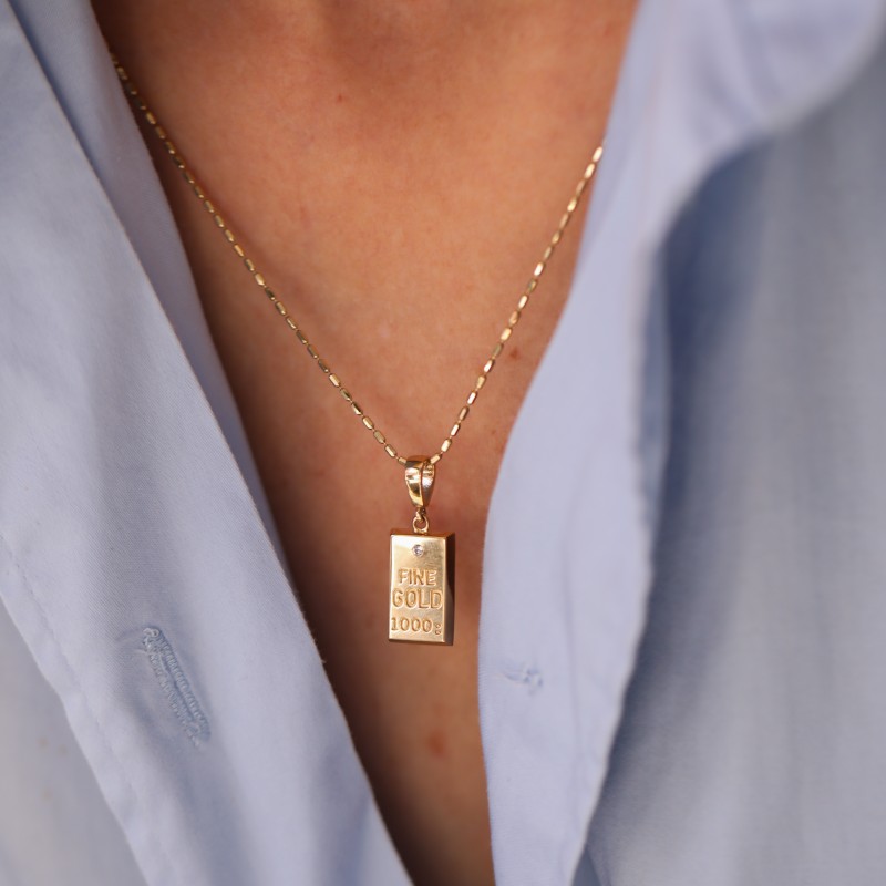 Külçe Altın Kolye