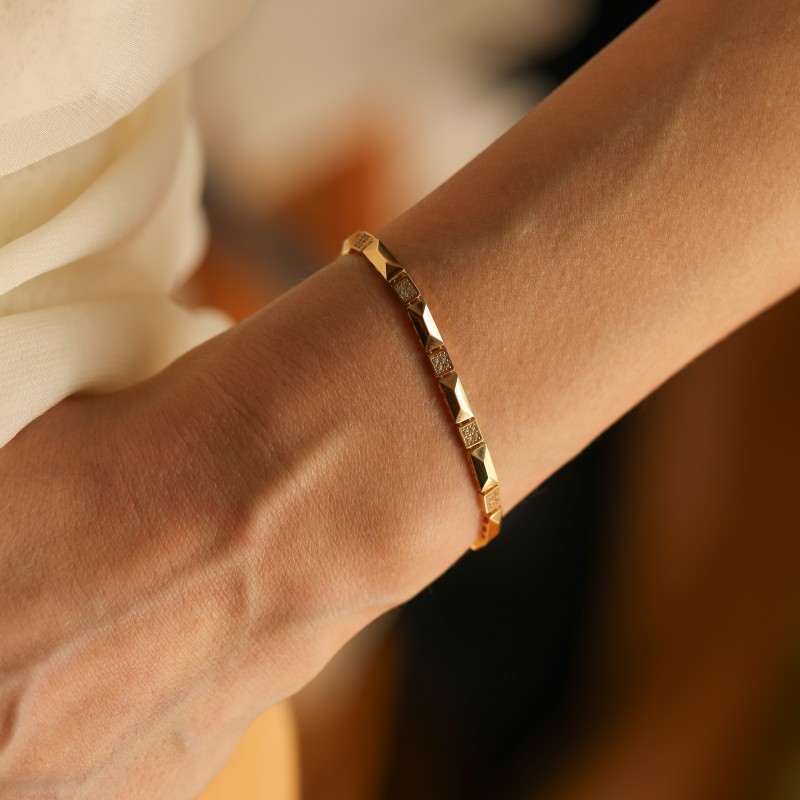 Lumière Cube Stone Bileklik