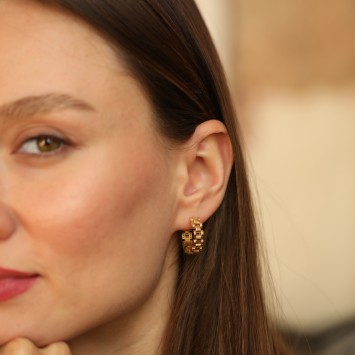 Lumière Royale Altın Küpe